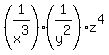 %281%2Fx%5E3%29%281%2Fy%5E2%29%2Az%5E4