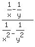 %281%2Fx-1%2Fy%29%2F%281%2Fx%5E2-1%2Fy%5E2%29
