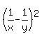 %281%2Fx-1%2Fy%29%5E2