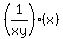 %281%2Fxy%29%28x%29