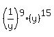 %281%2Fy%29%5E9%2A%28y%29%5E15