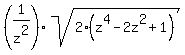 %281%2Fz%5E2%29sqrt%282%28z%5E4-2z%5E2%2B1%29%29