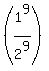 %281%5E9%2F2%5E9%29