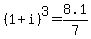 %281+%2B+i+%29%5E3+=+8.1%2F7