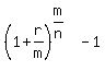 %281+%2B+r%2Fm%29%5E%28m%2Fn%29++-++1