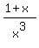 %281+%2B+x%29%2Fx%5E3%29