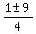 %281+%2B-+9%29%2F4