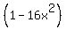 %281+-+16x%5E2%29