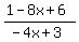 %281+-+8x+%2B+6%29%2F%28-4x+%2B+3%29