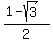 %281+-+sqrt%283%29%29%2F2