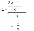 %281-%28%282x-1%29%2Fx%29%2Fx%29%2F%281-1%2Fx%29
