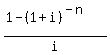 %281-%281%2Bi%29%5E%28-n%29%29%2Fi