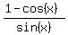 %281-+cos%28x%29%29%2Fsin%28x%29