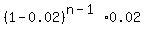 %281-0.02%29%5E%28n-1%29%2A0.02