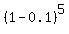 %281-0.1%29%5E5