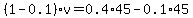 %281-0.1%29v=0.4%2A45-0.1%2A45