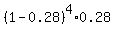 %281-0.28%29%5E4%2A0.28