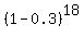 %281-0.3%29%5E18