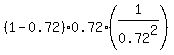 %281-0.72%29%2A0.72%2A%281%2F0.72%5E2%29