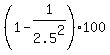 %281-1%2F2.5%5E2%29%2A100