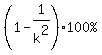 %281-1%2Fk%5E2%29%2A%22100%25%22