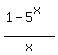%281-5%5Ex%29%2Fx