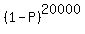 %281-P%29%5E20000