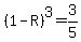 %281-R%29%5E3=3%2F5