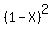 %281-X%29%5E2