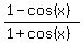 %281-cos%28x%29%29%2F%281%2Bcos%28x%29%29