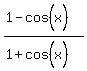 %281-cos%5E%22%22%28x%29%29%2F%281%2Bcos%5E%22%22%28x%29%29