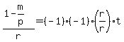 %281-m%2Fp%29%2Fr=%28-1%29%28-1%29%28r%2Fr%29t