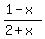 %281-x%29%2F%282%2Bx%29