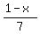 %281-x%29%2F7%29