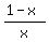 %281-x%29%2Fx