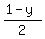 %281-y%29%2F2
