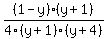 %281-y%29%2F4%28y%2B1%29%2A+%28y%2B1%29%2F%28y%2B4%29