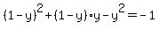 %281-y%29%5E2%2B%281-y%29y-y%5E2=-1