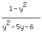 %281-y%5E2%29%2F%28y%5E2-5y-6%29