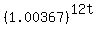%281.00367%29%5E%2812t%29