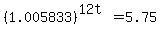 %281.005833%29%5E%2812t%29+=+5.75