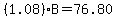 %281.08%29B=76.80