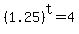 %281.25%29%5Et+=+4