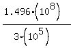 %281.496%2810%5E8%29%29%2F%283%2810%5E5%29%29