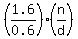 %281.6%2F0.6%29%28n%2Fd%29