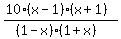 %2810%28x-1%29%28x%2B1%29%29%2F%28%281-x%29%281%2Bx%29%29