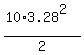 %2810%2A3.28%5E2%29%2F2