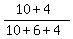 %2810%2B4%29%2F%2810%2B6+%2B+4%29