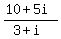 %2810%2B5i%29%2F%283%2Bi%29