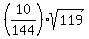 %2810%2F144%29%2Asqrt%28119%29